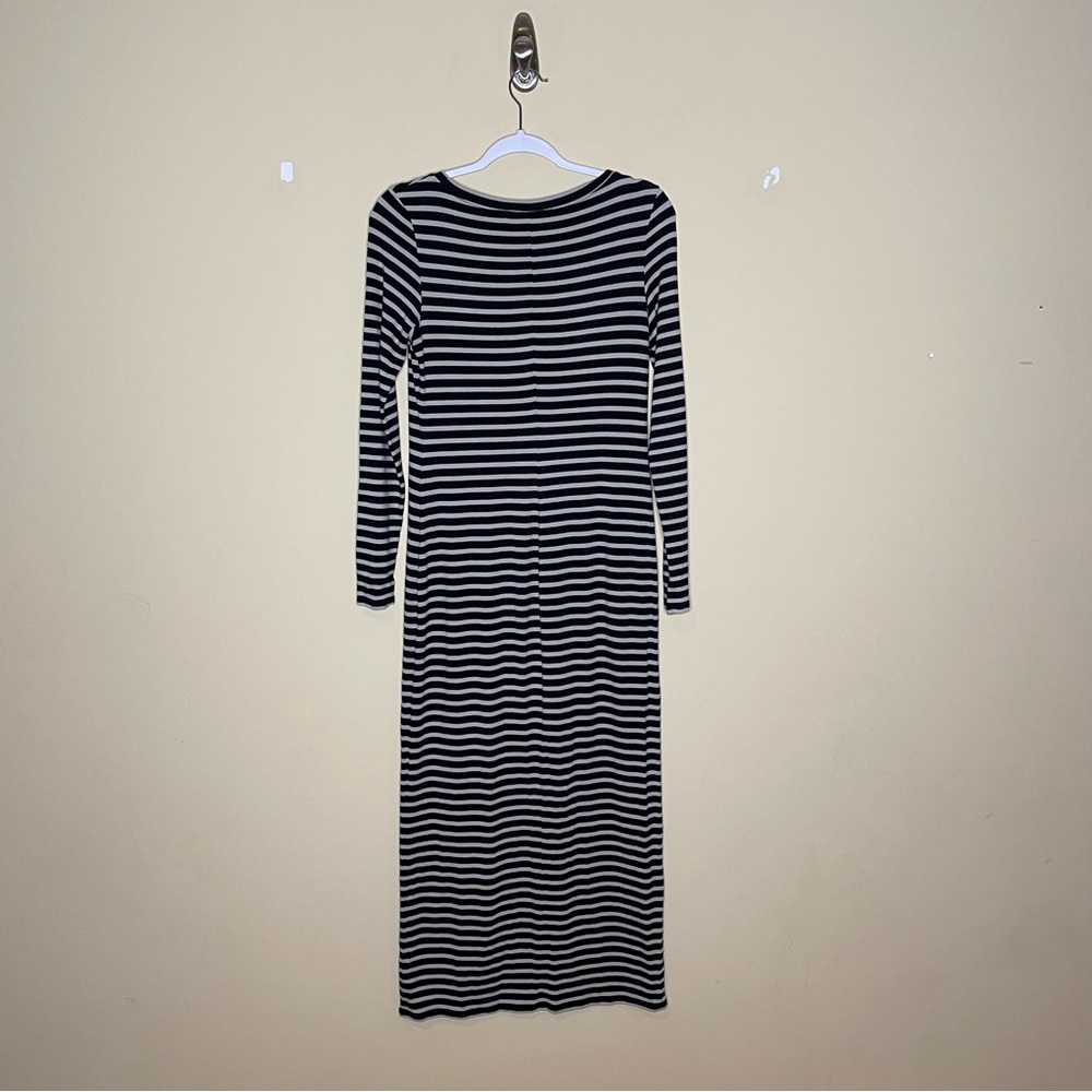 Peruvian Connection Long Sleeve Stripe Scoop Neck Maxi Dress - Picture 7 of 8